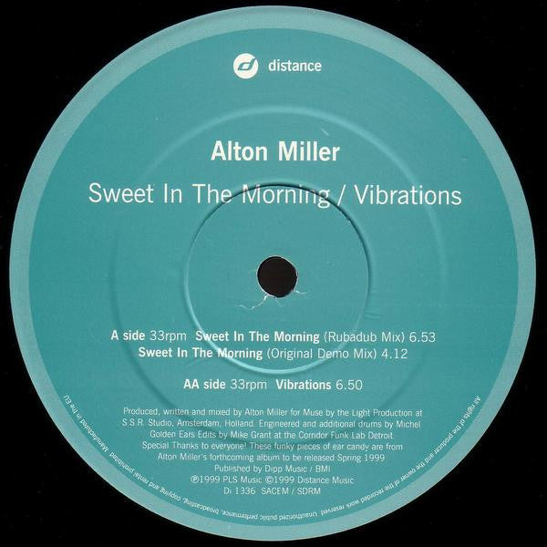 Alton Miller - Sweet In The Morning / Vibrations (VINYL) | Very Good Plus (VG+) Very Good Plus (VG+)