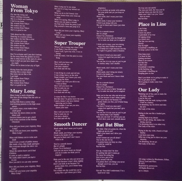 Deep Purple - Who Do We Think We Are | Mint (M) Mint (M)