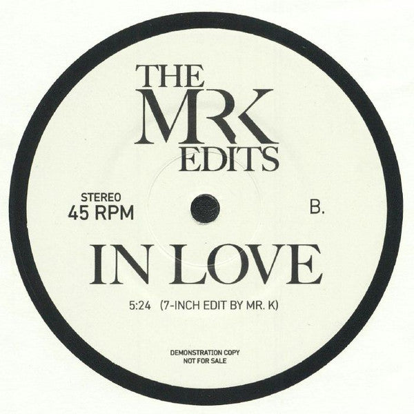 Felix Leo / In Love (Mr K Edits)(7" VINYL) | Mint (M) Generic