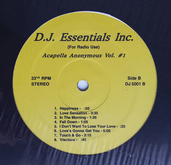 Acapella Anonymous Vol. #1 | Mint (M) Generic