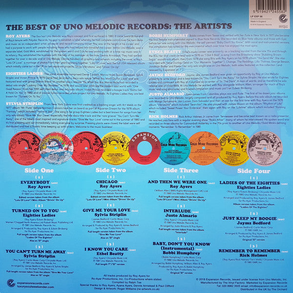 The Best Of Uno Melodic Records (2xVINYL) | Mint (M) Mint (M)