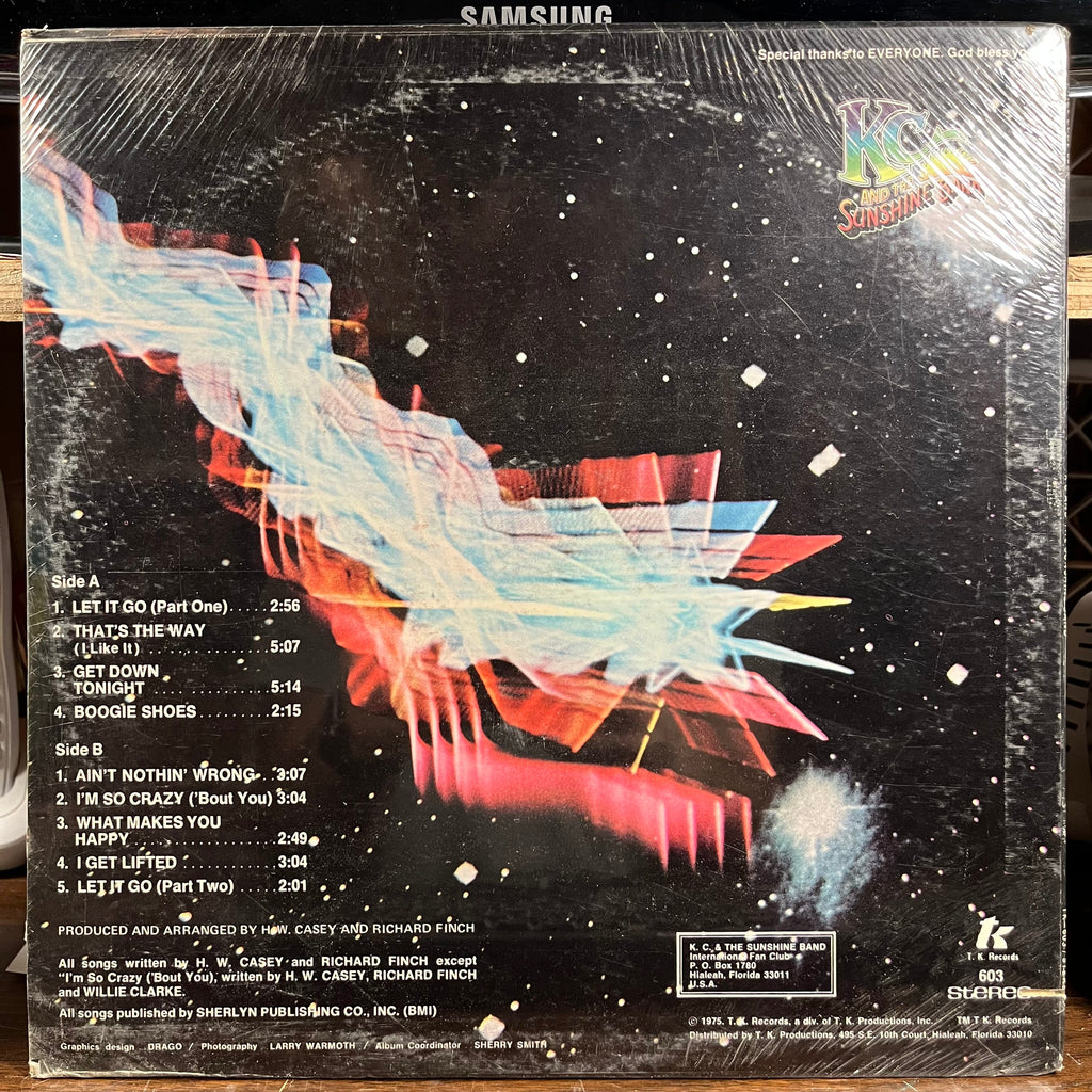 KC And The Sunshine Band (VINYL) | Mint (M) Near Mint (NM)