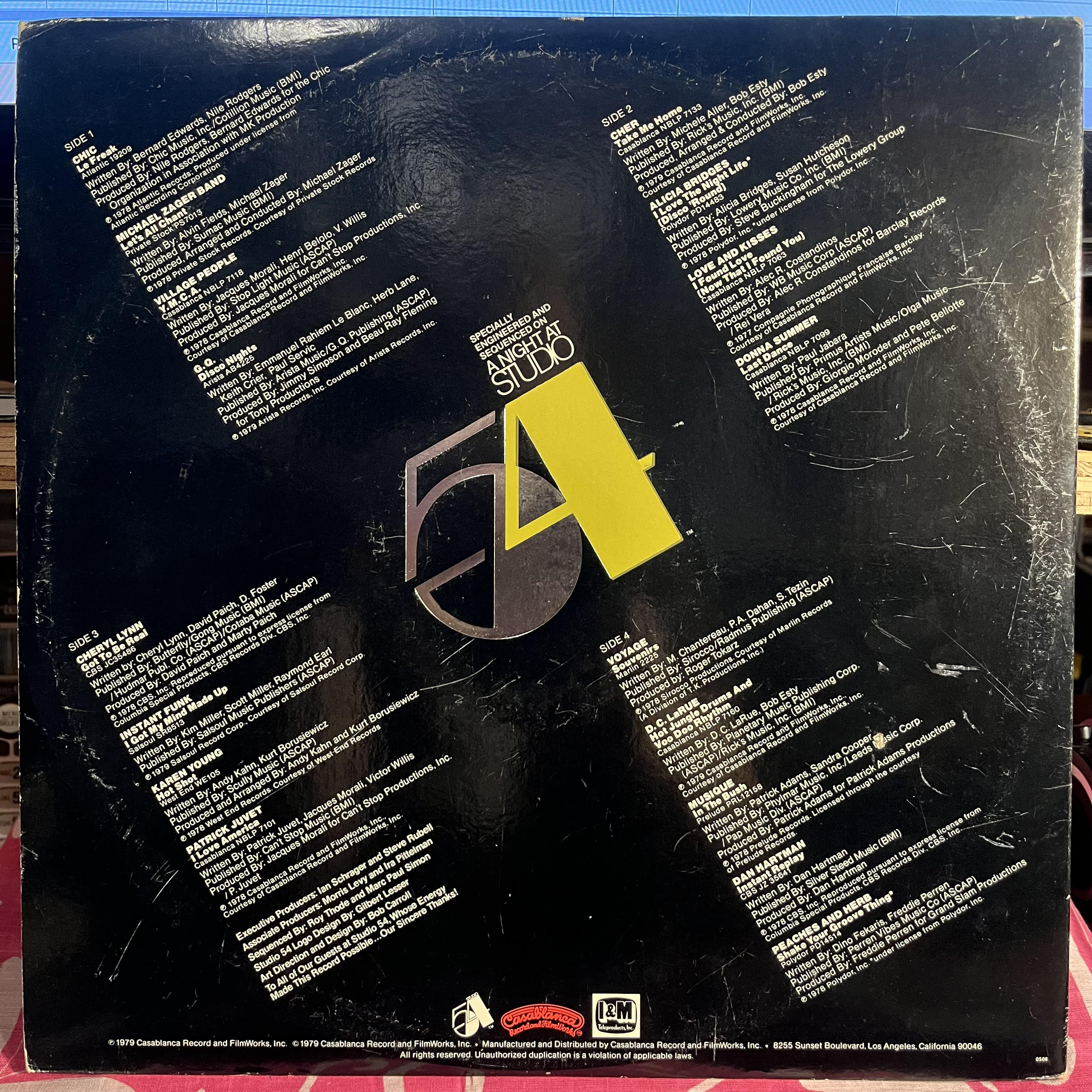 Various - A Night At Studio 54 | Excellent (EX) Very Good (VG)