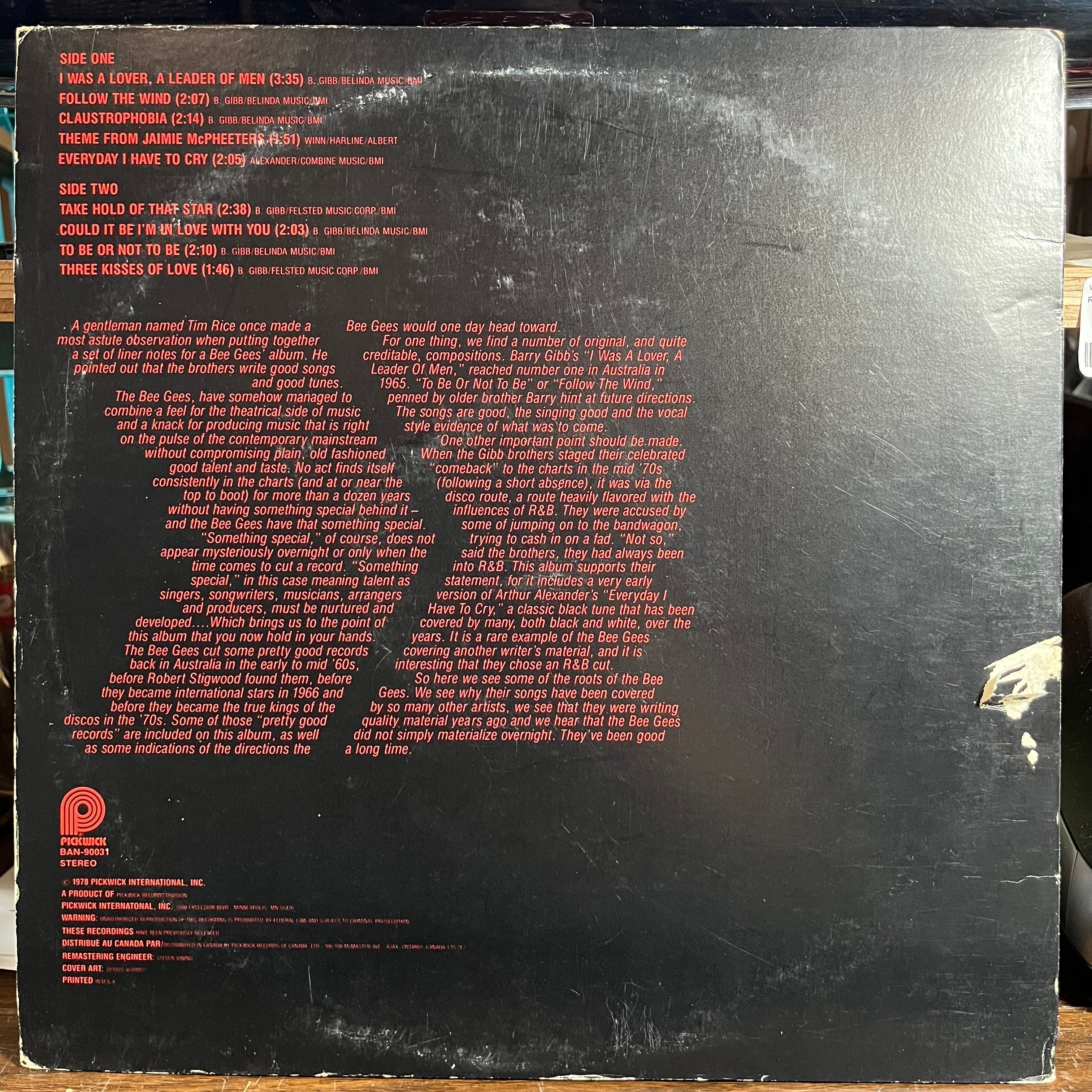 Bee Gees - Take Hold Of That Star (VINYL) | Near Mint (NM) Very Good (VG)