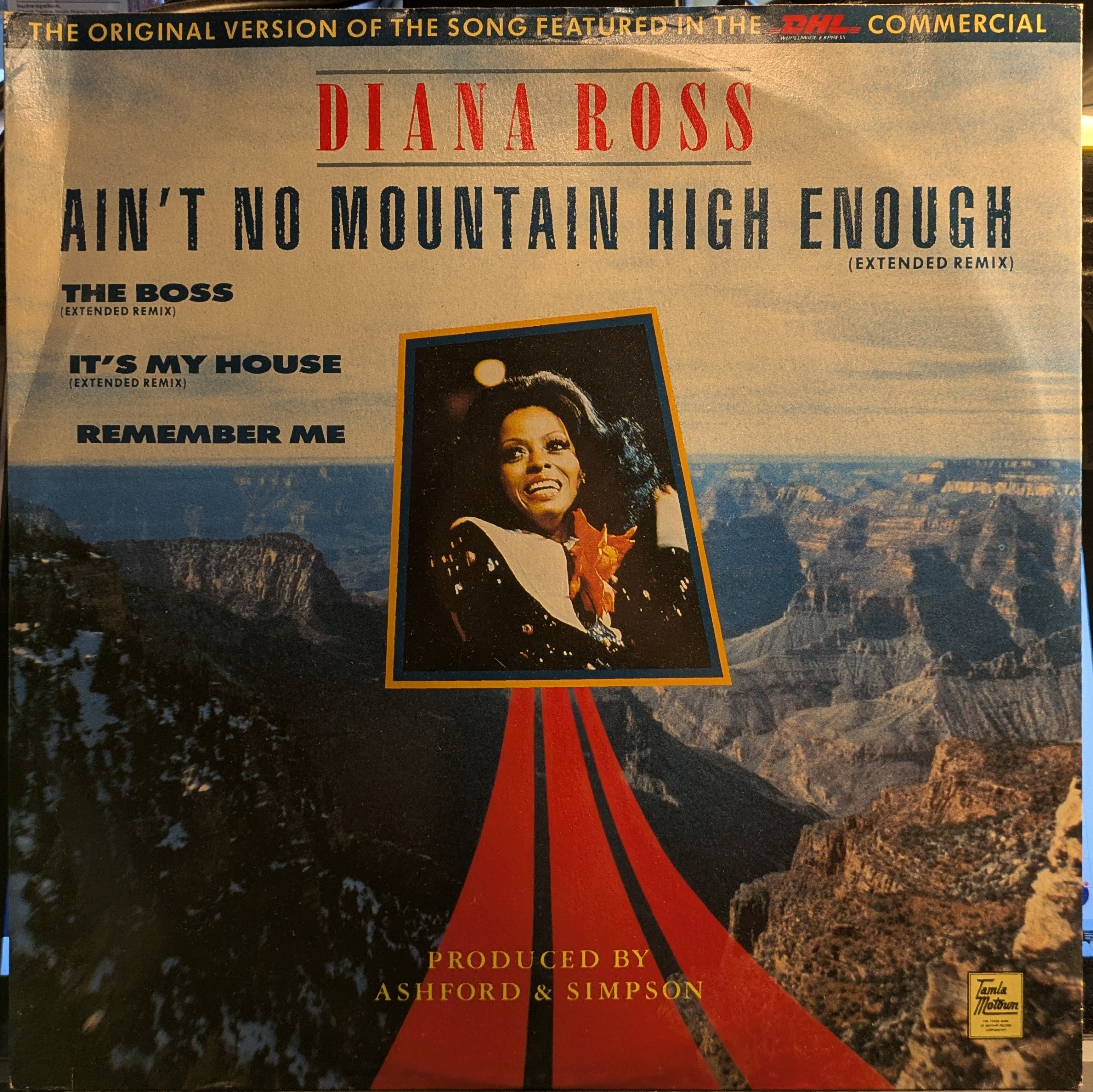 Diana Ross - Ain't No Mountain High Enough (Extended Remix) (VINYL) | Near Mint (NM) Very Good Plus (VG+)