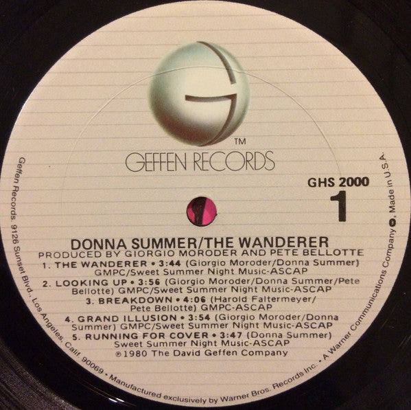 Donna Summer - The Wanderer *GOLDISC* | Near Mint (NM) Near Mint (NM)