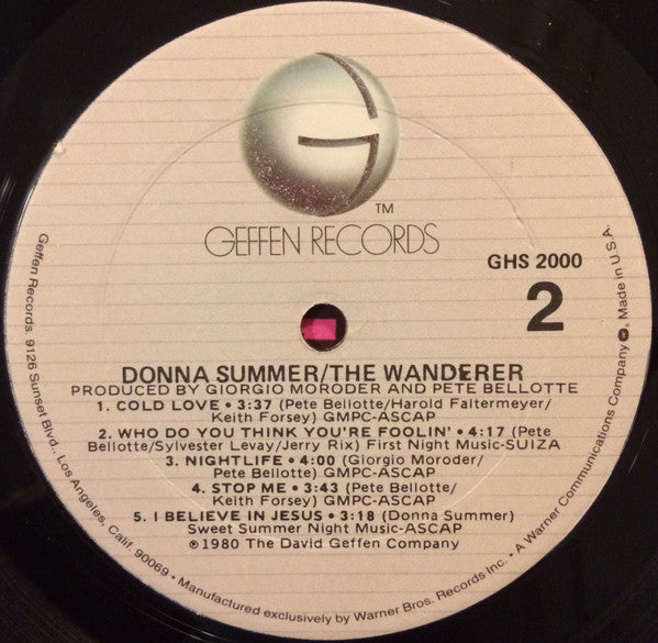 Donna Summer - The Wanderer *GOLDISC* | Near Mint (NM) Near Mint (NM)
