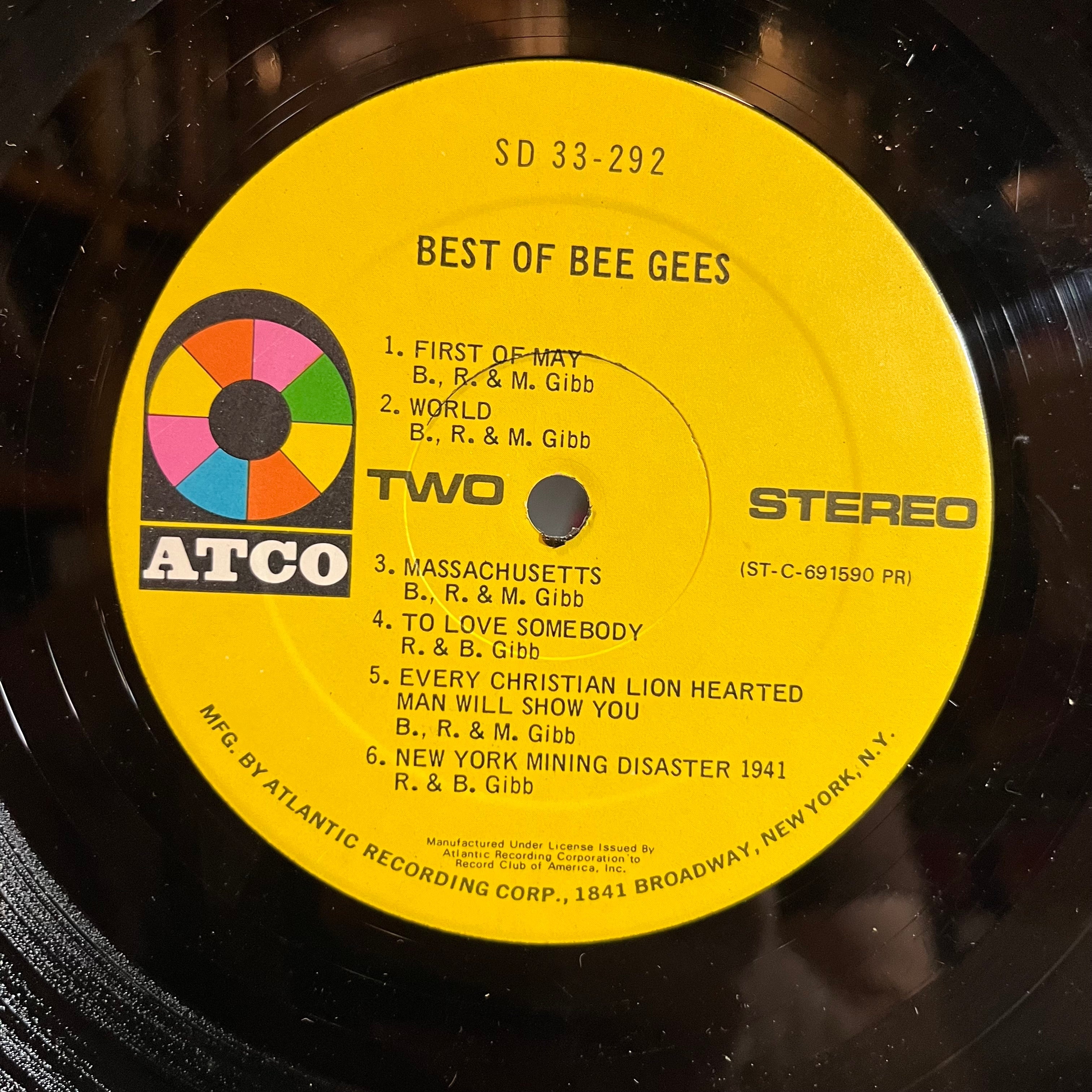 Bee Gees - Best Of Bee Gees (VINYL) | Very Good Plus (VG+) Very Good Plus Plus (VG++)