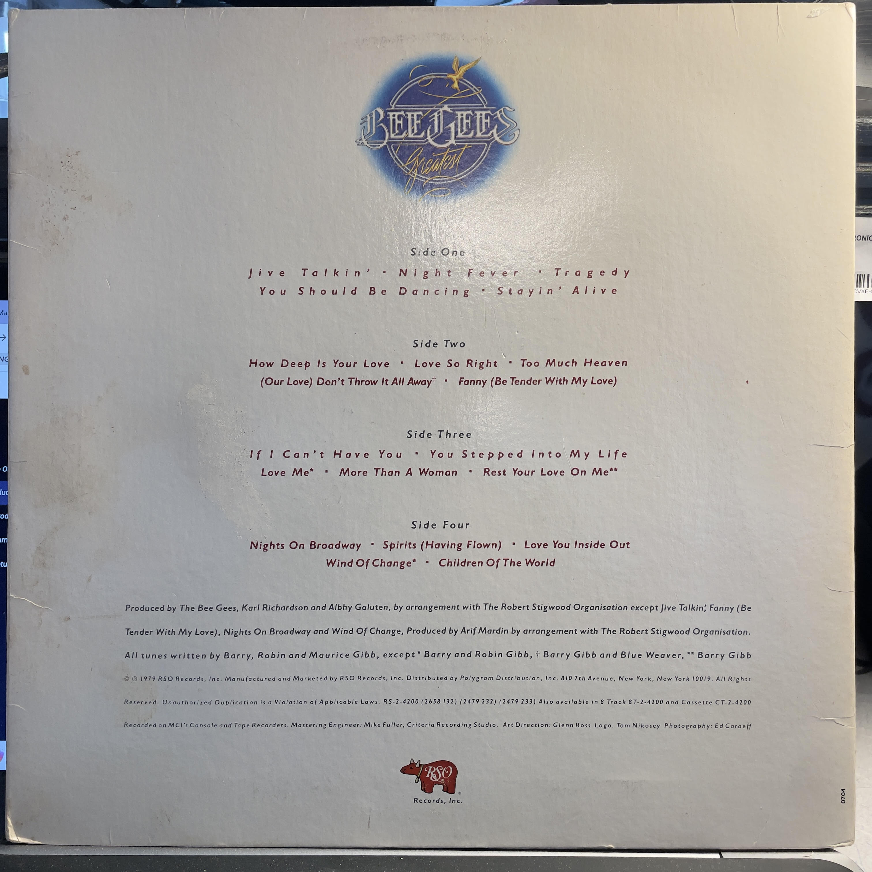 Bee Gees - Bee Gees Greatest (VINYL) | Very Good (VG) Excellent (EX)