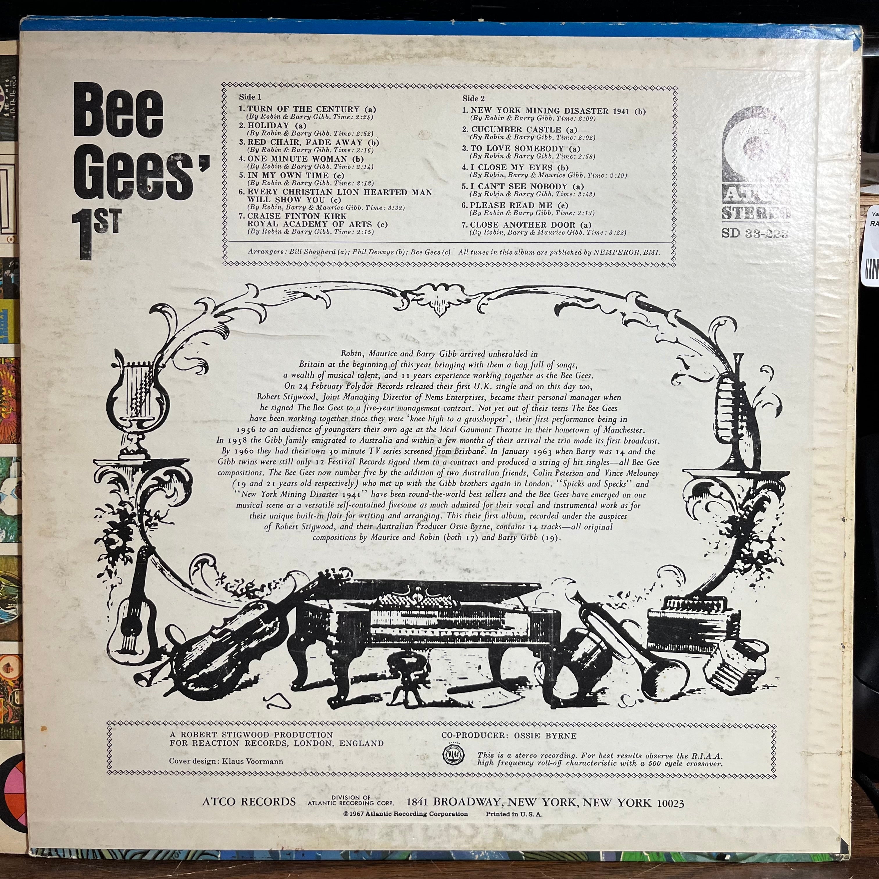 Bee Gees - Bee Gees' 1st (VINYL) | Very Good (VG) Very Good Plus Plus (VG++)