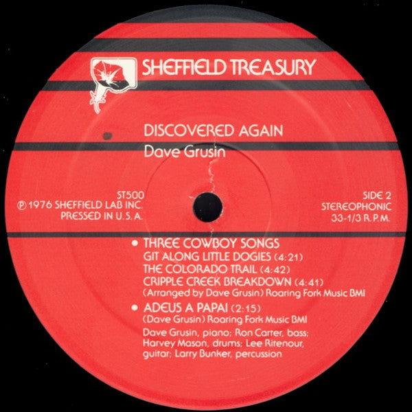 Dave Grusin - Discovered Again! | Very Good Plus (VG+) Near Mint (NM)