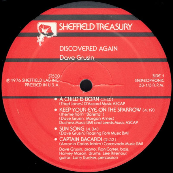 Dave Grusin - Discovered Again! | Very Good Plus (VG+) Near Mint (NM)