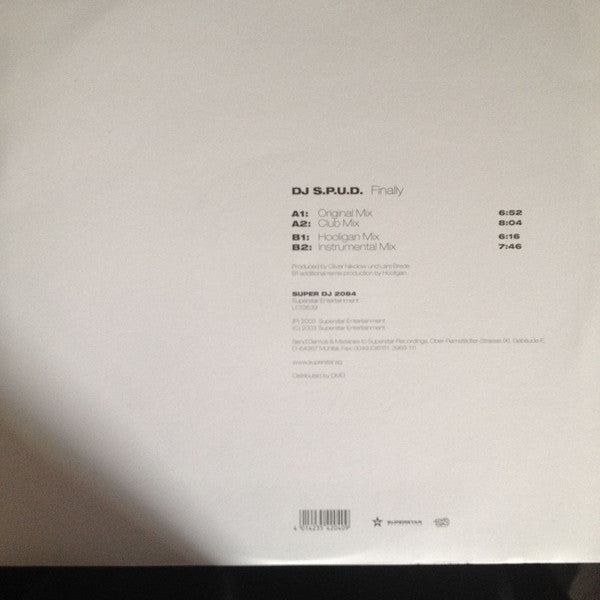DJ S.P.U.D. - Finally | Very Good Plus (VG+) Very Good Plus (VG+)