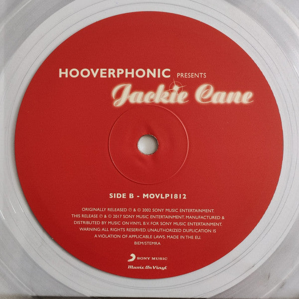 Hooverphonic presents Jackie Cane (CLEAR VINYL) | Mint (M) Mint (M)