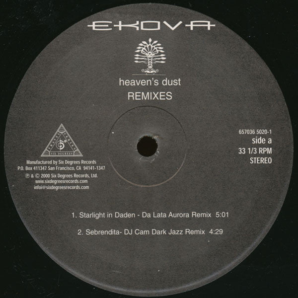 Ekova - Heaven's Dust (Remixes) | Near Mint (NM) Excellent (EX)