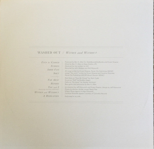 Washed Out - Within And Without (WHITE VINYL) | Near Mint (NM or M-)