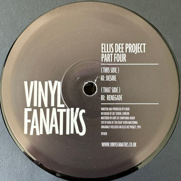The Ellis Dee Project Part 4 (VINYL) | Mint (M) Mint (M)