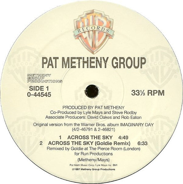 Pat Metheny Group - Across The Sky / The Roots Of Coincidence (GOLDIE) | Excellent+ (EX+) Excellent (EX)