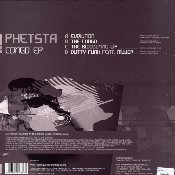Phetsta - Congo EP | Excellent (EX) Excellent (EX)