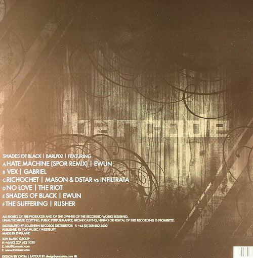 Various - Shades Of Black | Excellent (EX) Very Good Plus (VG+)
