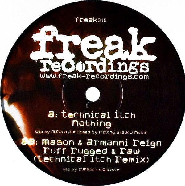 Technical Itch - Nothing / Ruff Rugged & Raw (Technical Itch Remix) | Excellent (EX) Excellent (EX)
