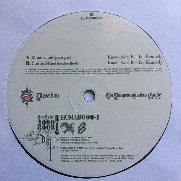 Dieselboy - The Dungeonmaster's Guide | Very Good Plus (VG+) Near Mint (NM)