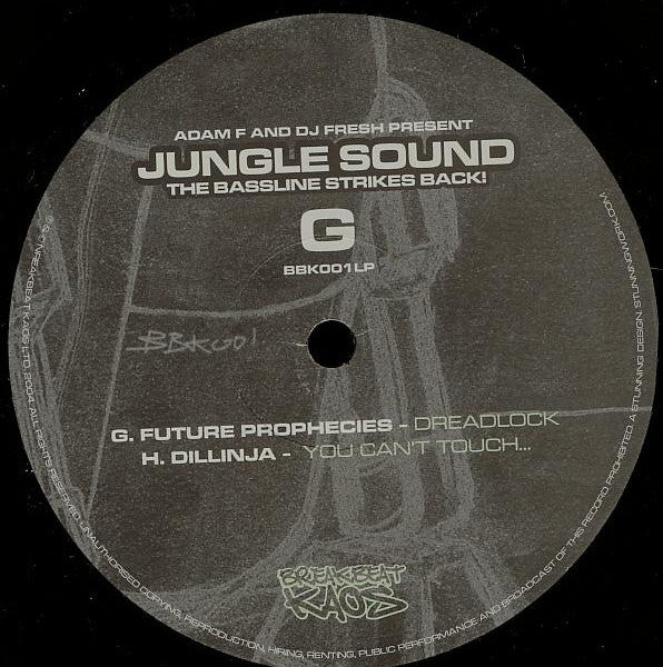 Adam F - Jungle Sound - The Bassline Strikes Back! | Very Good (VG) Very Good Plus (VG+)