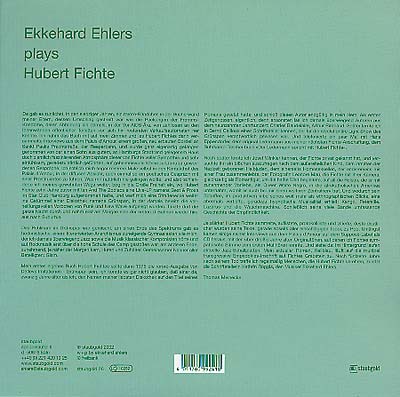 Plays Hubert Fichte |