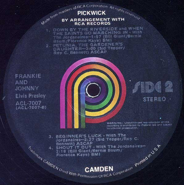 Elvis Presley - Frankie & Johnny | Very Good Plus (VG+) Very Good Plus (VG+)