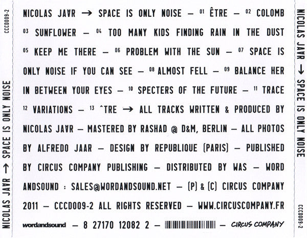 Space Is Only Noise (CD) | Mint (M) Mint (M)