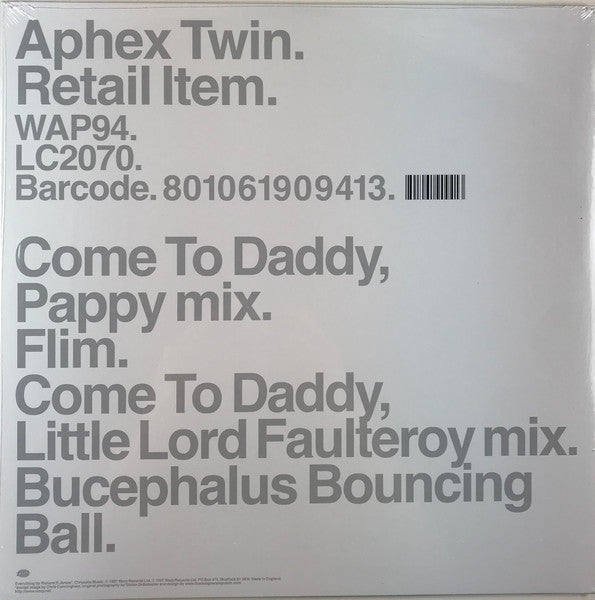 Aphex Twin - Come To Daddy | Mint (M) Mint (M)