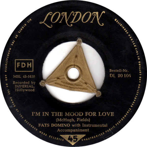 I'm Walkin' / I'm In The Mood For Love | Good Plus (G+) Generic