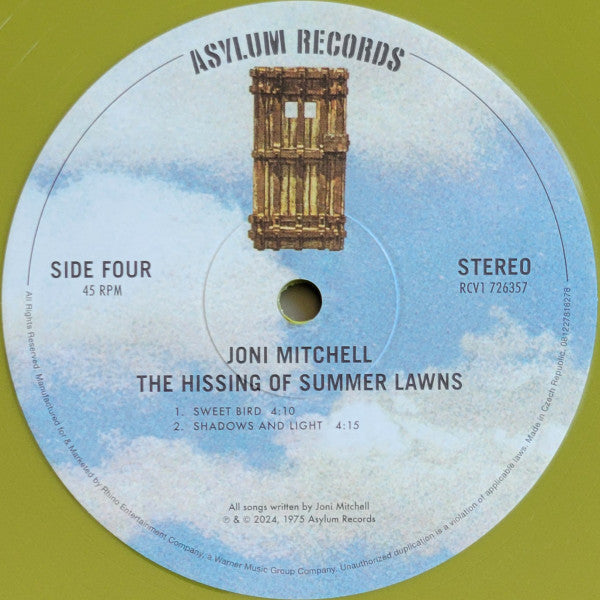 The Hissing Of Summer Lawns (VMP | GREEN VINYL) | Mint (M) Mint (M)
