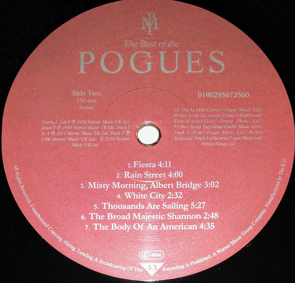 The Best Of The Pogues (VINYL)*CREASED* | Mint (M) Excellent (EX)
