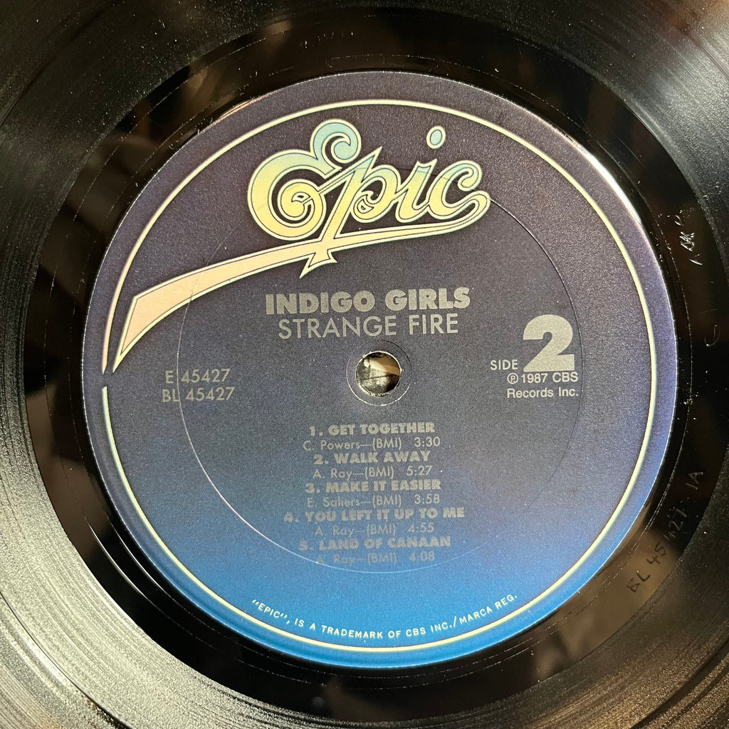 Indigo Girls - Strange Fire (LP) | Excellent+ (EX+) Very Good (VG)
