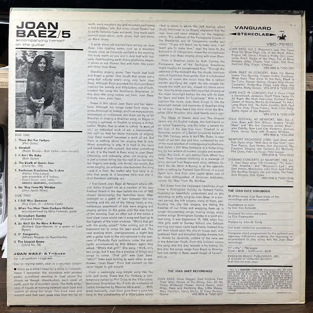 Joan Baez - 5 (VINYL) | Excellent+ (EX+) Near Mint- (NM-)