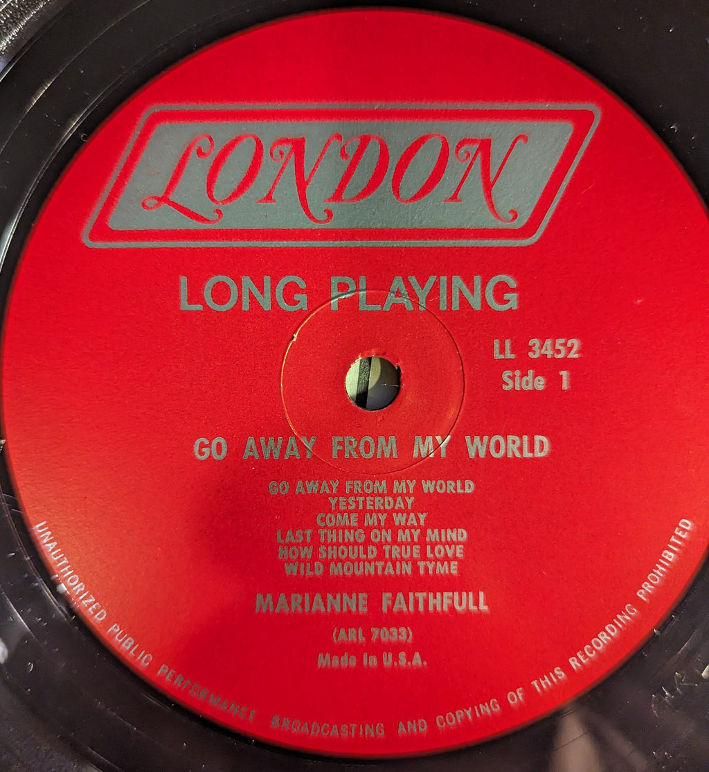 Marianne Faithfull - Go Away From My World *MONO* | Excellent (EX) Near Mint (NM)