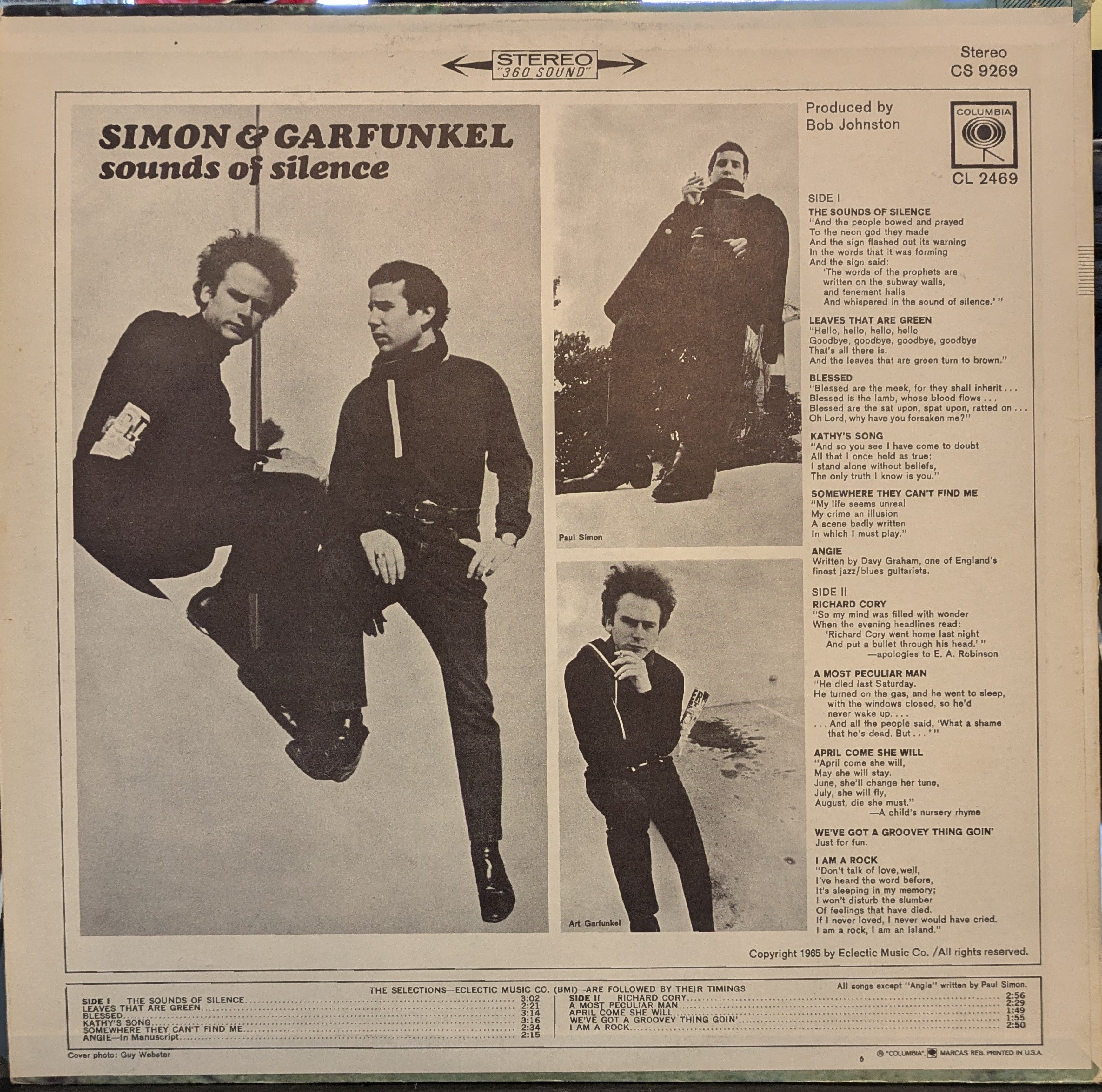 Simon & Garfunkel - Sounds Of Silence (VINYL) | Excellent+ (EX+) Near Mint (NM)