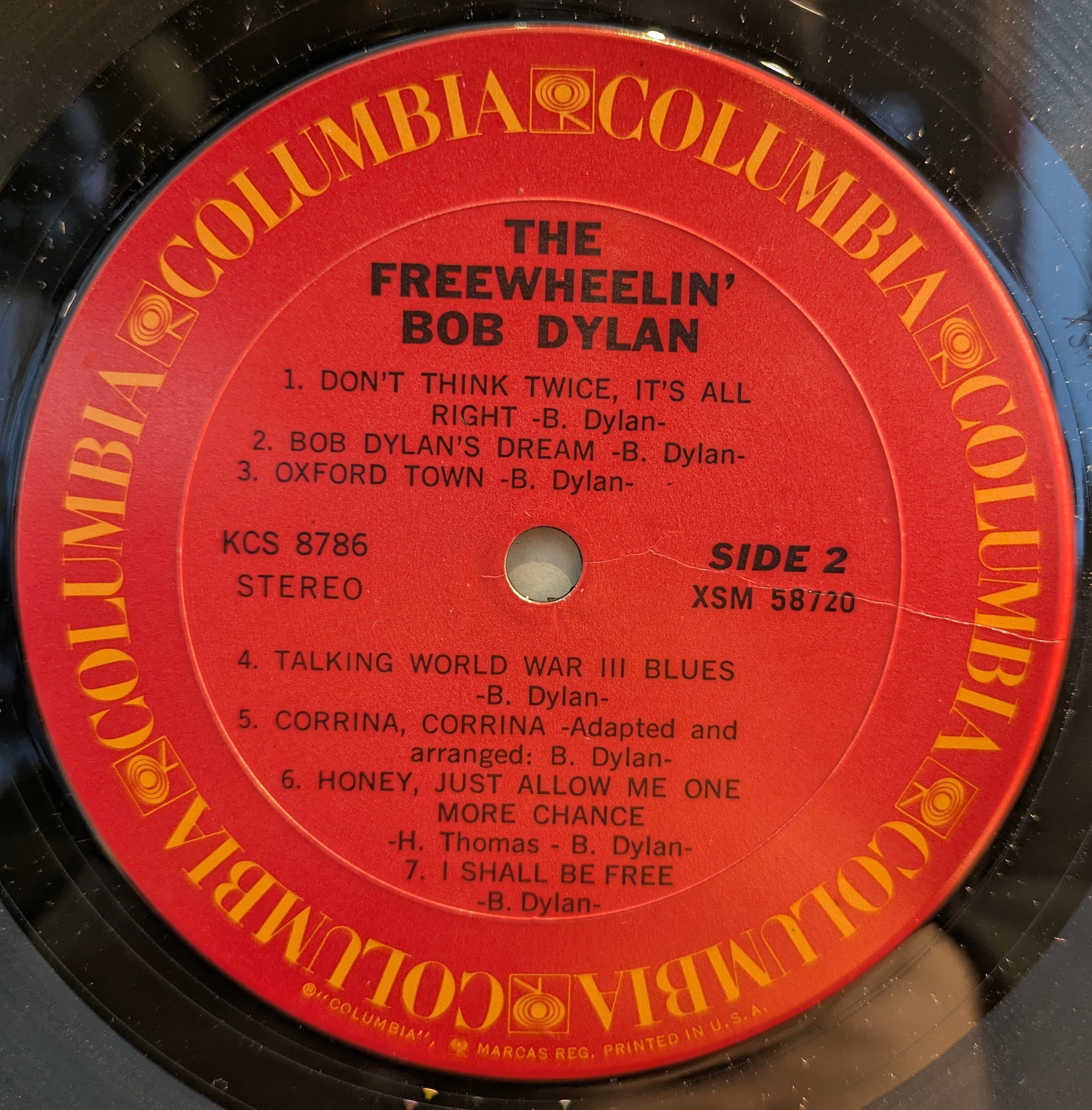 Bob Dylan - The Freewheelin' Bob Dylan (VINYL) | Excellent+ (EX+) Very Good Plus (VG+)