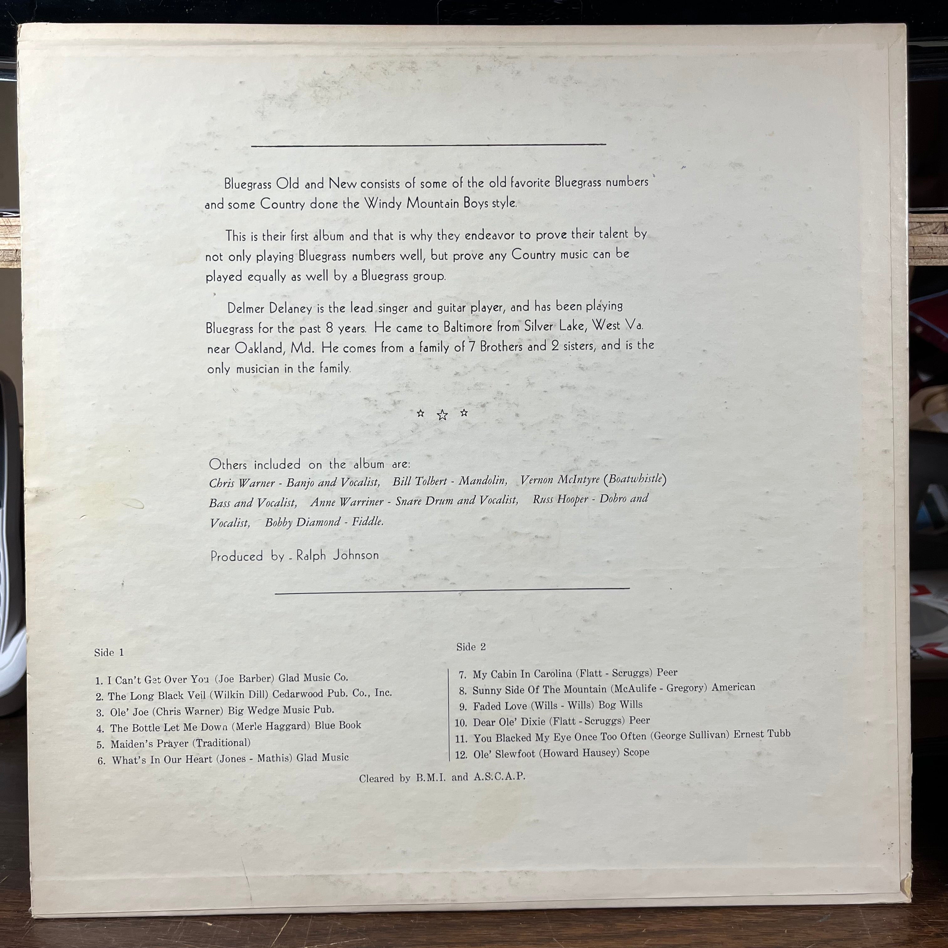 Bluegrass Old And New *SIGNED BY BILL TOLBERT* | Excellent+ (EX+) Excellent (EX)