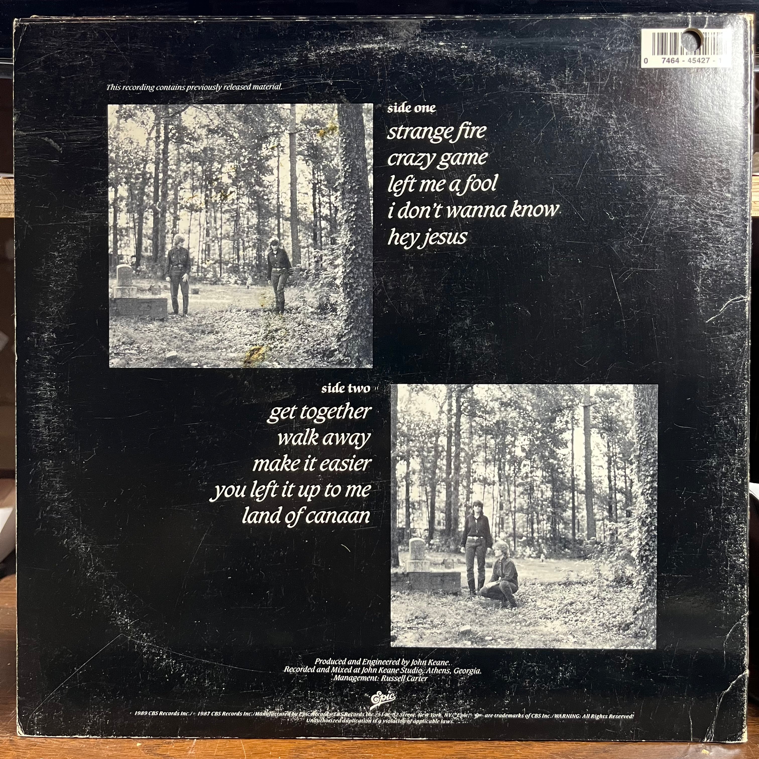 Indigo Girls - Strange Fire (LP) | Excellent+ (EX+) Very Good (VG)