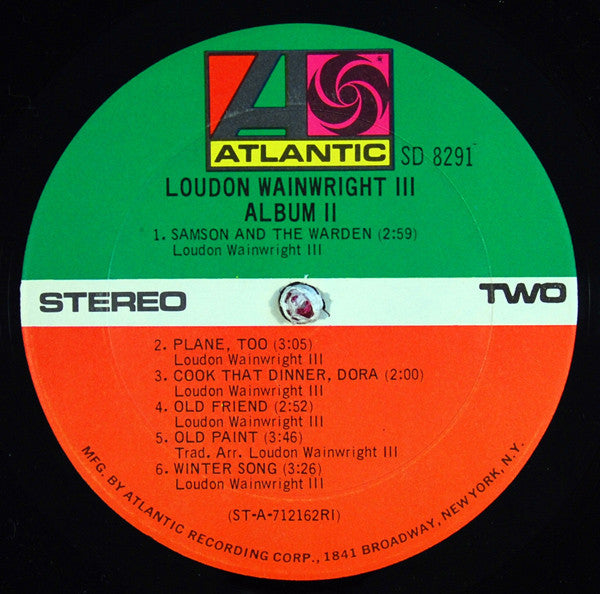 Loudon Wainwright III - Album II | Excellent (EX) Excellent (EX)