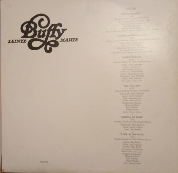 Buffy Sainte-Marie - Sweet America | Excellent (EX) Very Good Plus (VG+)