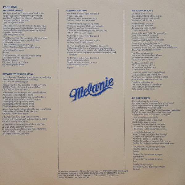 Melanie (2) - Stoneground Words *PRESSWELL* | Excellent (EX) Excellent (EX)