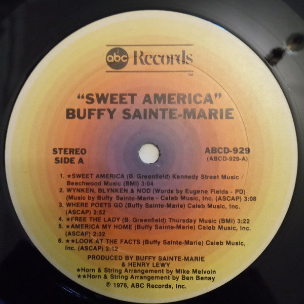 Buffy Sainte-Marie - Sweet America | Excellent (EX) Very Good Plus (VG+)