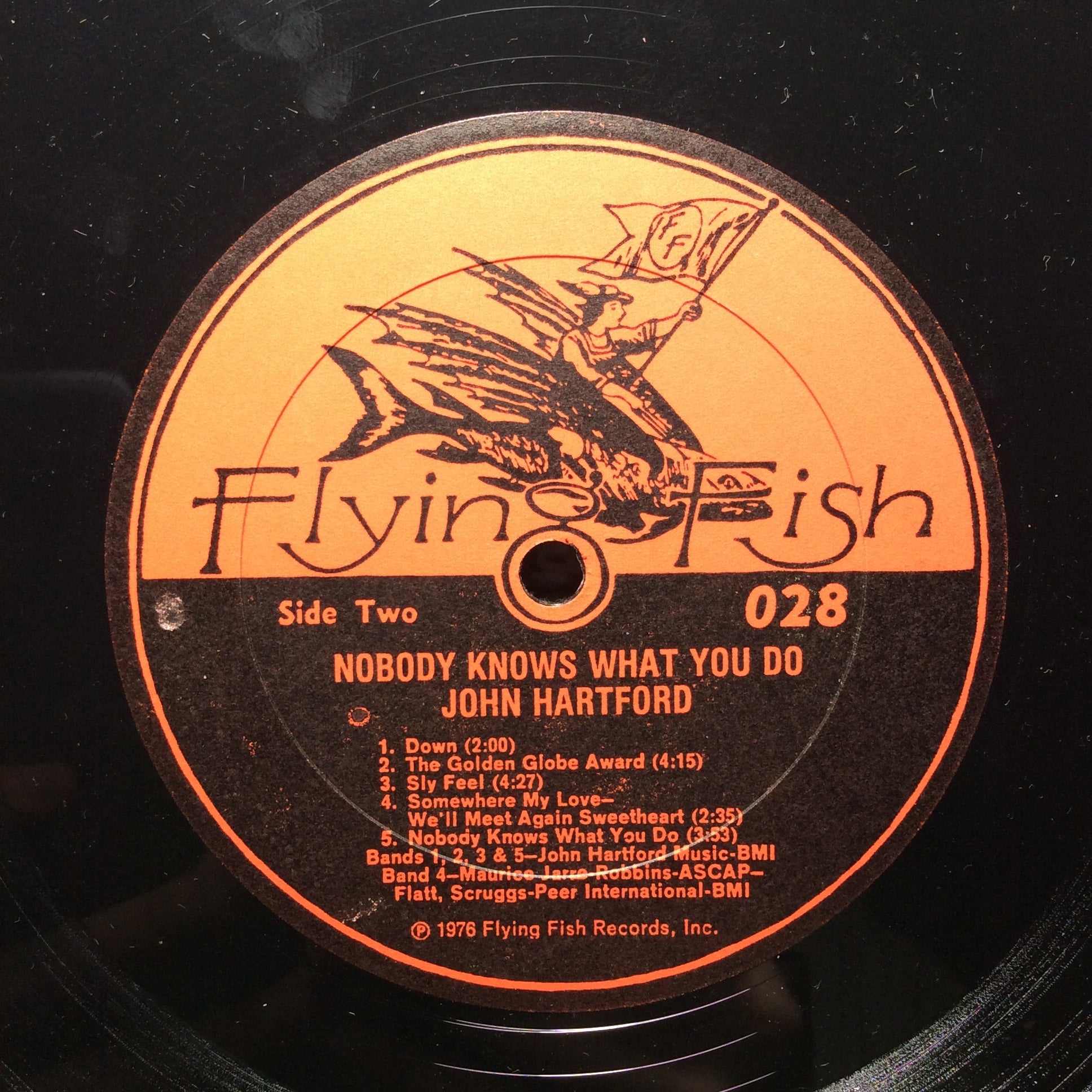 John Hartford - Nobody Knows What You Do (VINYL) | Excellent (EX) Very Good Plus (VG+)