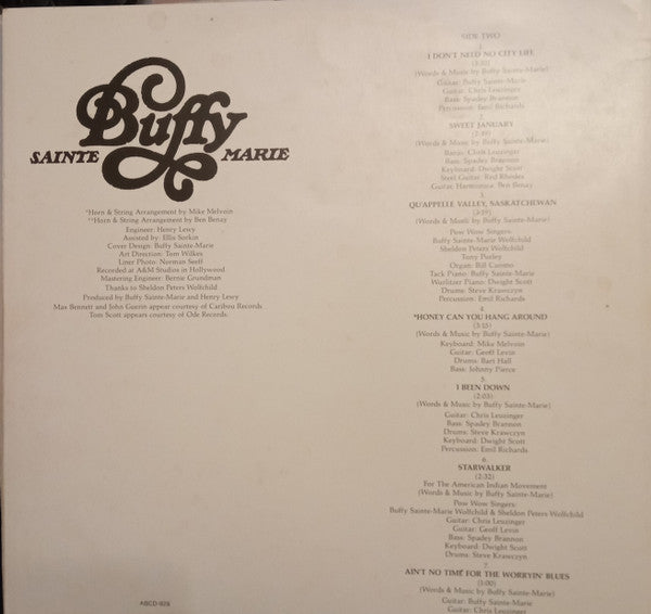 Buffy Sainte-Marie - Sweet America | Excellent (EX) Very Good Plus (VG+)