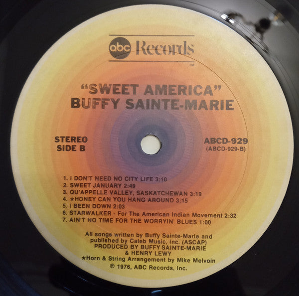 Buffy Sainte-Marie - Sweet America | Excellent (EX) Very Good Plus (VG+)
