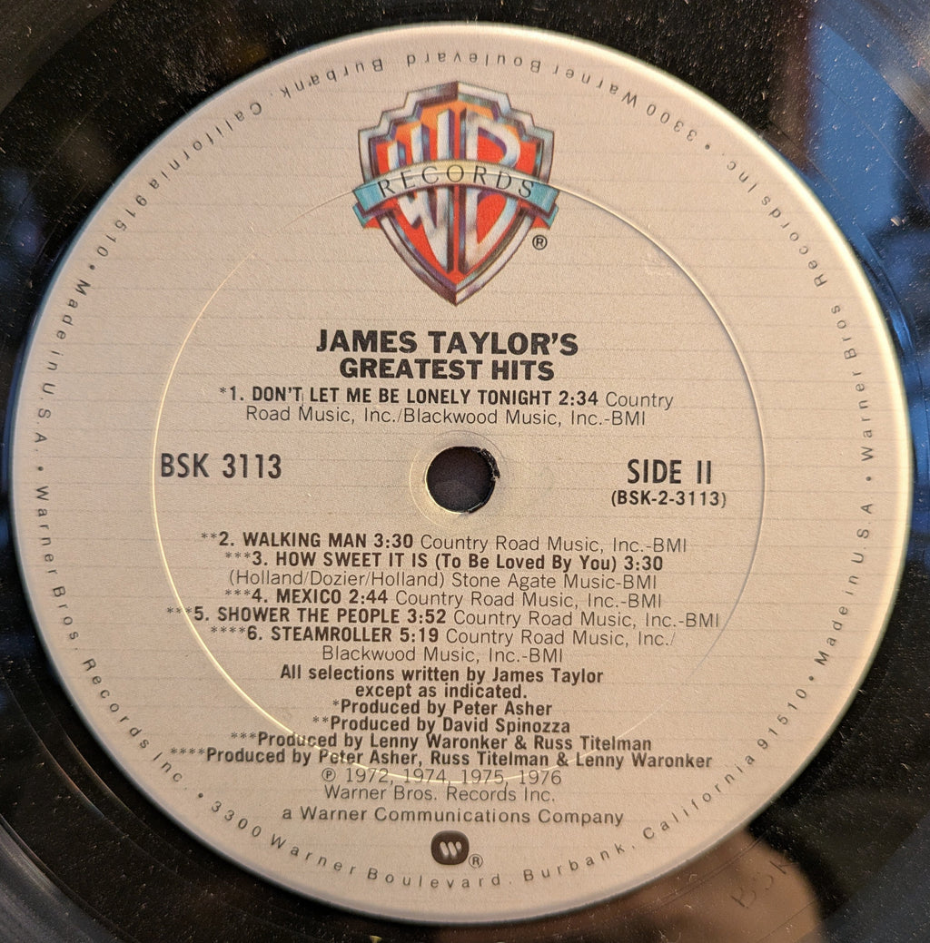 James Taylor (2) - Greatest Hits (VINYL) | Excellent (EX) Very Good Plus (VG+)