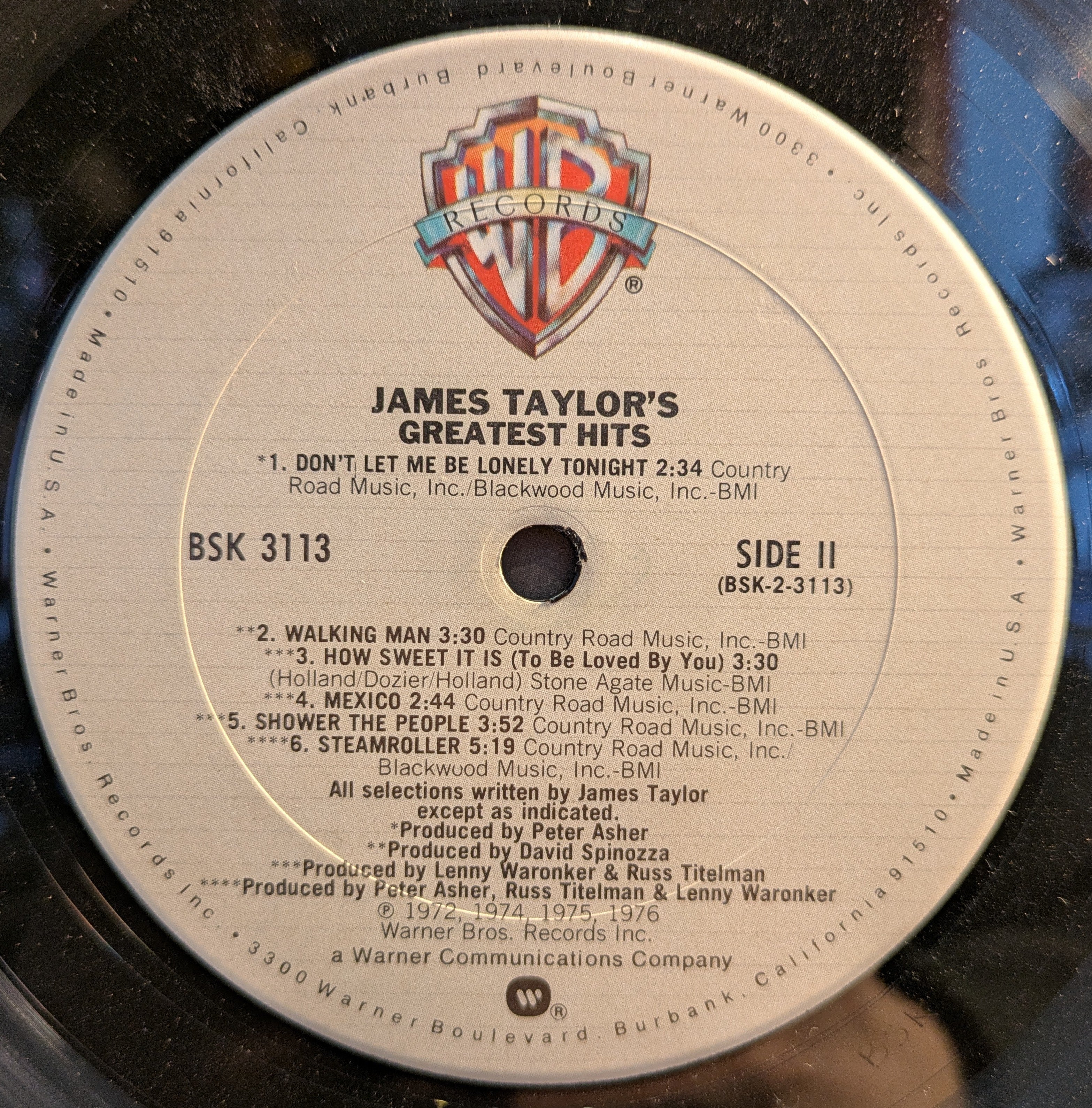 James Taylor (2) - Greatest Hits (VINYL) | Excellent (EX) Very Good Plus (VG+)